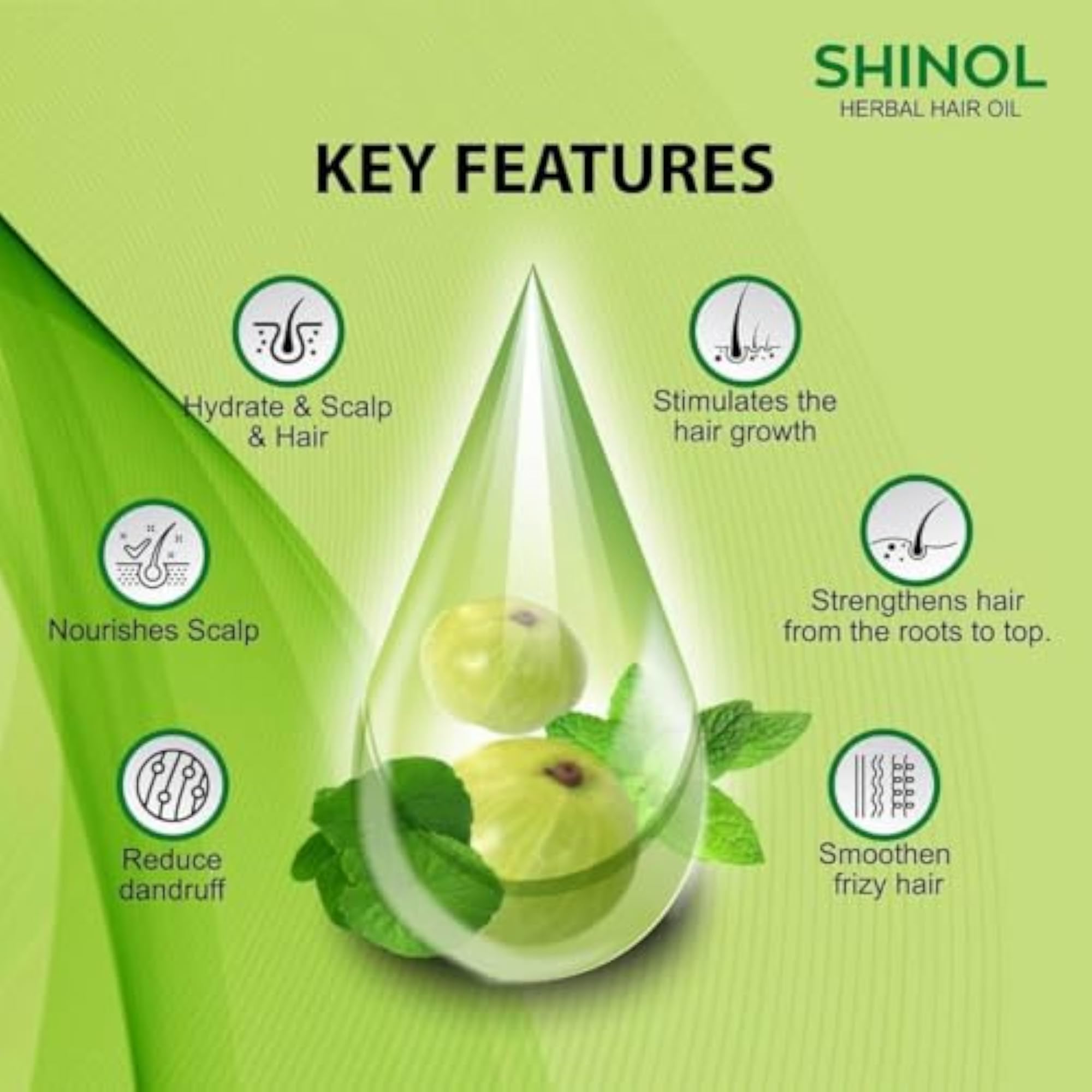 Ambe Traders Shinol Herbal Hair Oil Pack of 4